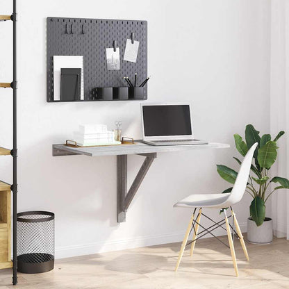 Wand-Klapptisch Grau Sonoma 100x60x56 cm Holzwerkstoff