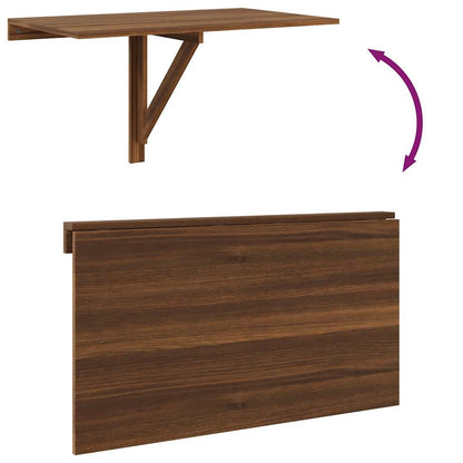 Wand-Klapptisch Braun Eichen-Optik 100x60x56 cm Holzwerkstoff