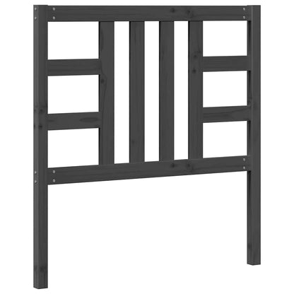 Kopfteil Grau 96x4x100 cm Massivholz Kiefer