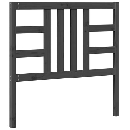 Kopfteil Grau 106x4x100 cm Massivholz Kiefer