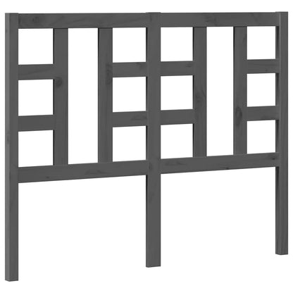 Kopfteil Grau 126x4x100 cm Massivholz Kiefer