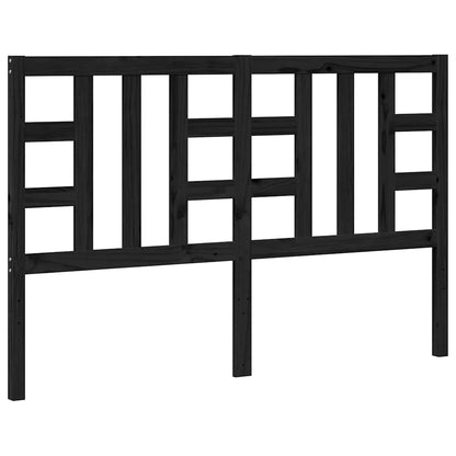 Kopfteil Schwarz 146x4x100 cm Massivholz Kiefer