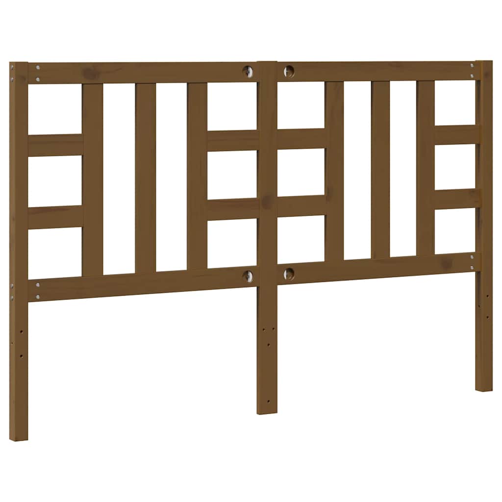 Kopfteil Honigbraun 166x4x100 cm Massivholz Kiefer