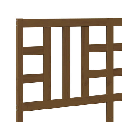 Kopfteil Honigbraun 166x4x100 cm Massivholz Kiefer