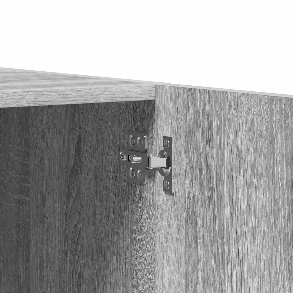 Kleiderschrank Grau Sonoma 80x52x180 cm Holzwerkstoff