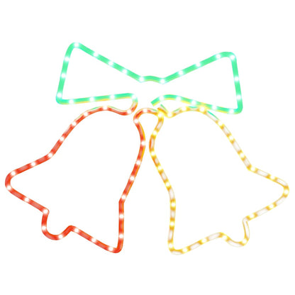 LED-Silhouette Weihnachtsglocken 72 LEDs 50x56 cm