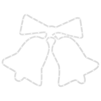 LED-Silhouette Weihnachtsglocken 72 LEDs 50x56 cm