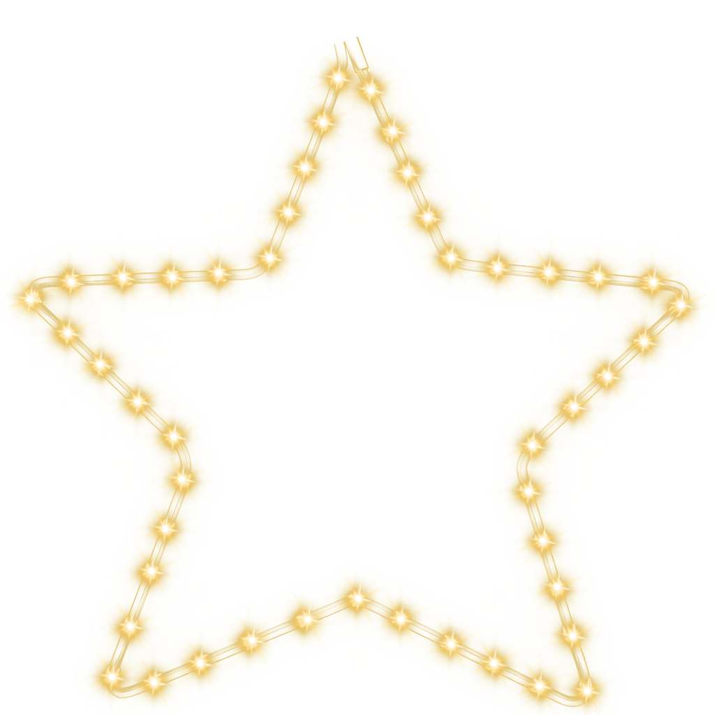 LED-Silhouette Weihnachtsstern 48 LEDs Warmweiß 56 cm