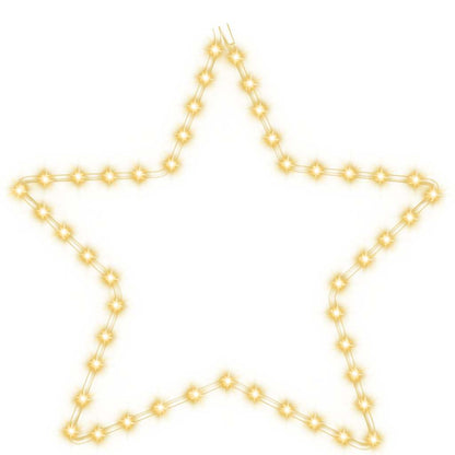 LED-Silhouette Weihnachtsstern 48 LEDs Warmweiß 56 cm