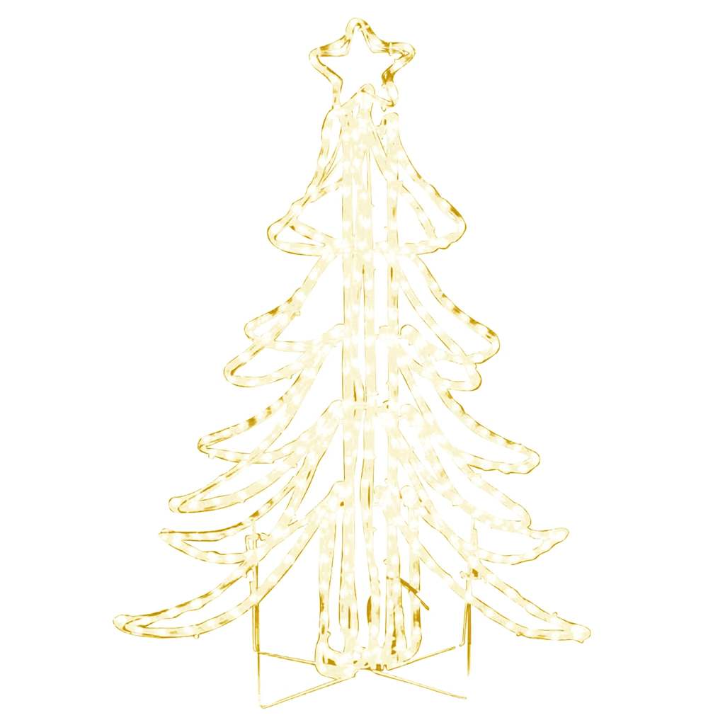 LED-Weihnachtsbaum Klappbar Warmweiß 87x87x93 cm