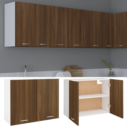 Hängeschrank Lyon Braun Eichen-Optik 80x31x60 cm Holzwerkstoff