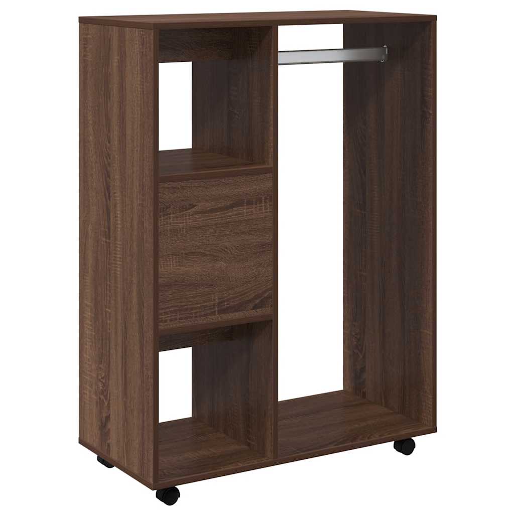 Kleiderschrank Braun Eichen-Optik 80x40x110 cm Holzwerkstoff
