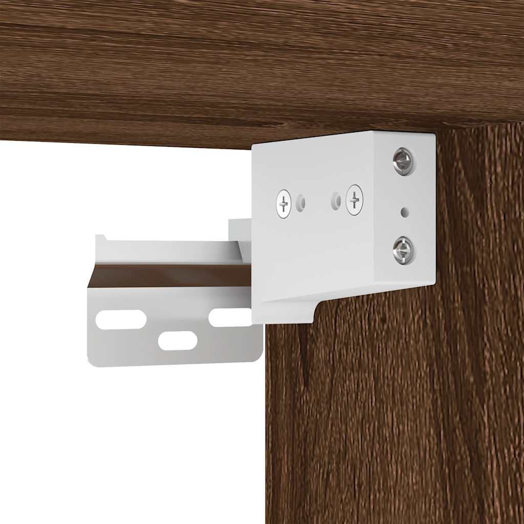 Schuhschrank Braun Eichen-Optik 60x35x70 cm Holzwerkstoff