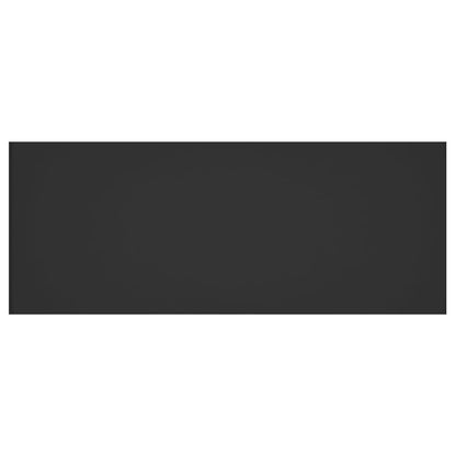 Kopfteil Schwarz 200x1,5x80 cm Holzwerkstoff