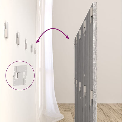 Kopfteil Grau Sonoma 160x1,5x80 cm Holzwerkstoff