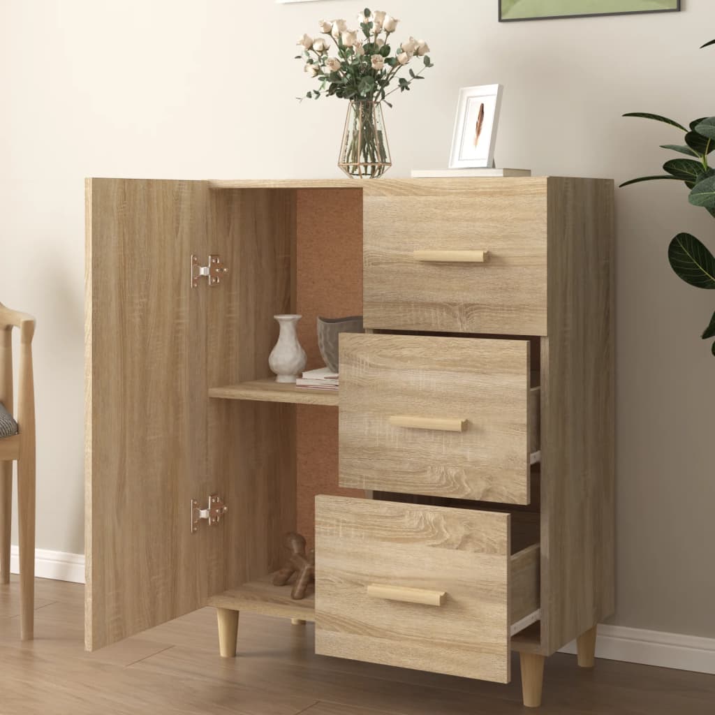 Sideboard Sonoma-Eiche 69,5x34x90 cm Holzwerkstoff
