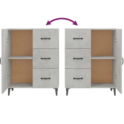 Sideboard Betongrau 69,5x34x90 cm Holzwerkstoff