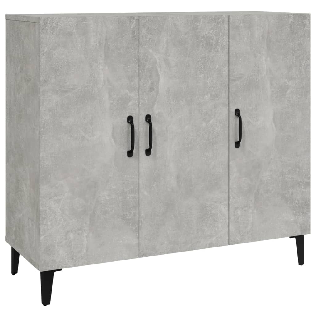 Sideboard Betongrau 90x34x80 cm Holzwerkstoff