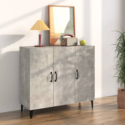 Sideboard Betongrau 90x34x80 cm Holzwerkstoff