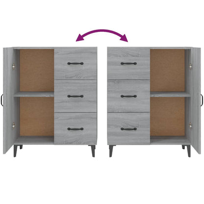 Sideboard Grau Sonoma 69,5x34x90 cm Holzwerkstoff