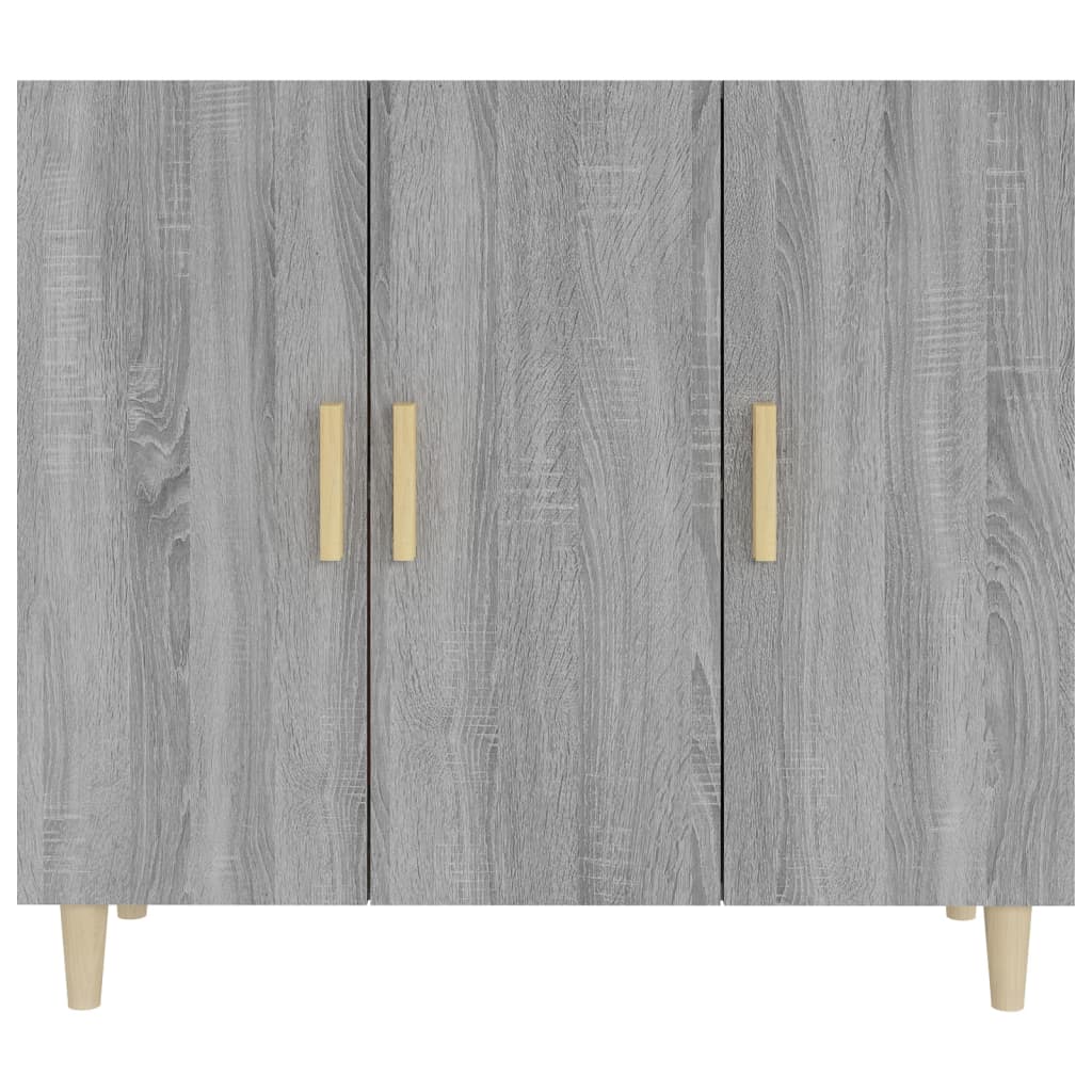 Sideboard Grau Sonoma 90x34x80 cm Holzwerkstoff