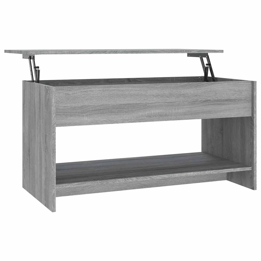 Couchtisch Grau Sonoma 102x50x52,5 cm Holzwerkstoff