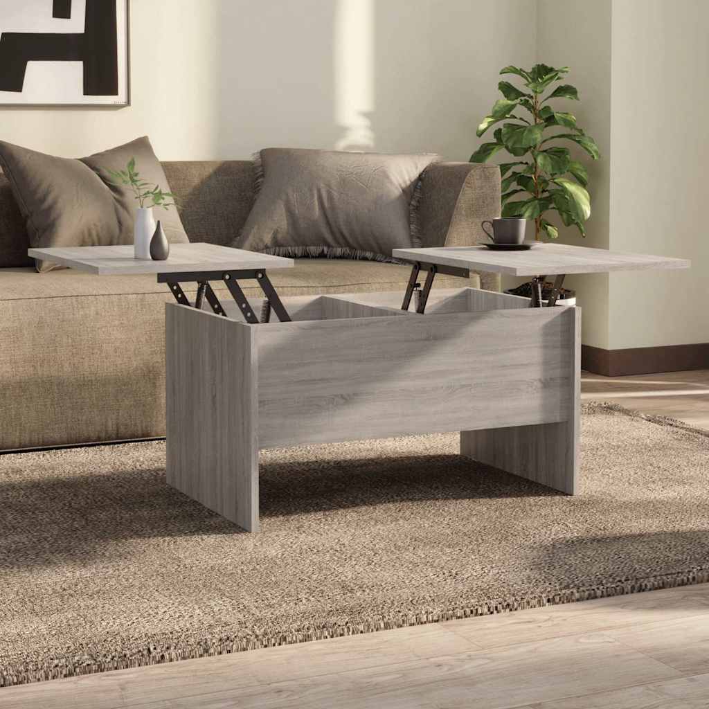 Couchtisch Grau Sonoma 80x50x42,5 cm Holzwerkstoff