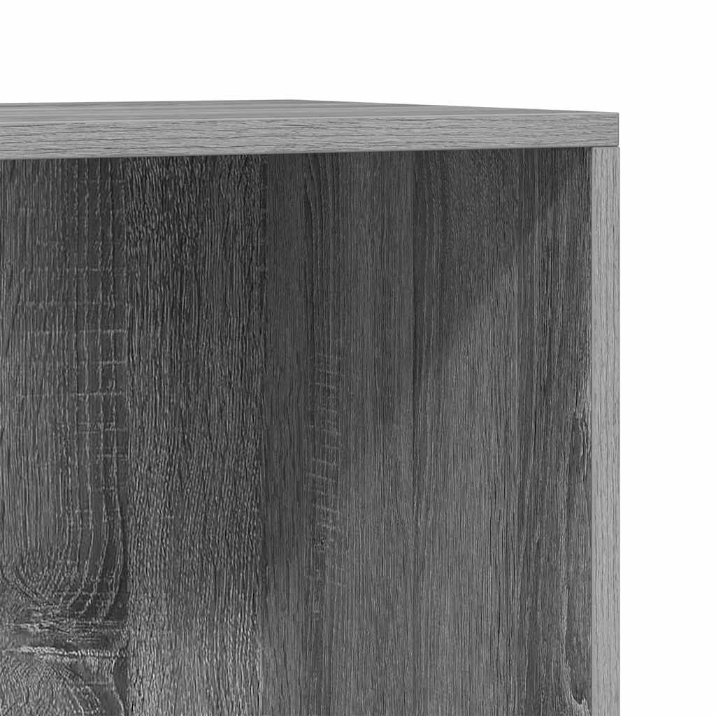 Bücherregal/Sideboard Grau Sonoma 66×30×130 cm Holzwerkstoff