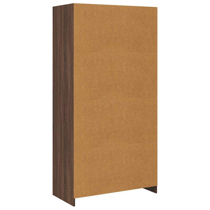 Kleiderschrank Braun Eiche-Optik 100x50x200 cm Holzwerkstoff