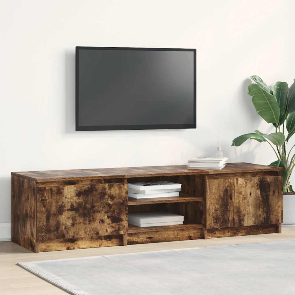 TV-Schrank Räuchereiche 140x40x35,5 cm Holzwerkstoff