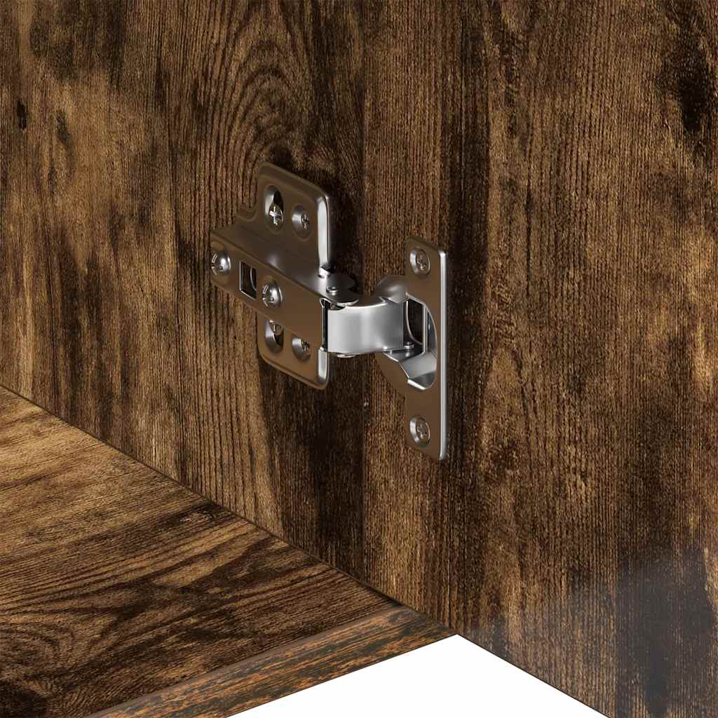 Sideboard Räuchereiche 88x30x70 cm Holzwerkstoff