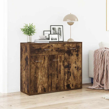 Sideboard Räuchereiche 88x30x70 cm Holzwerkstoff