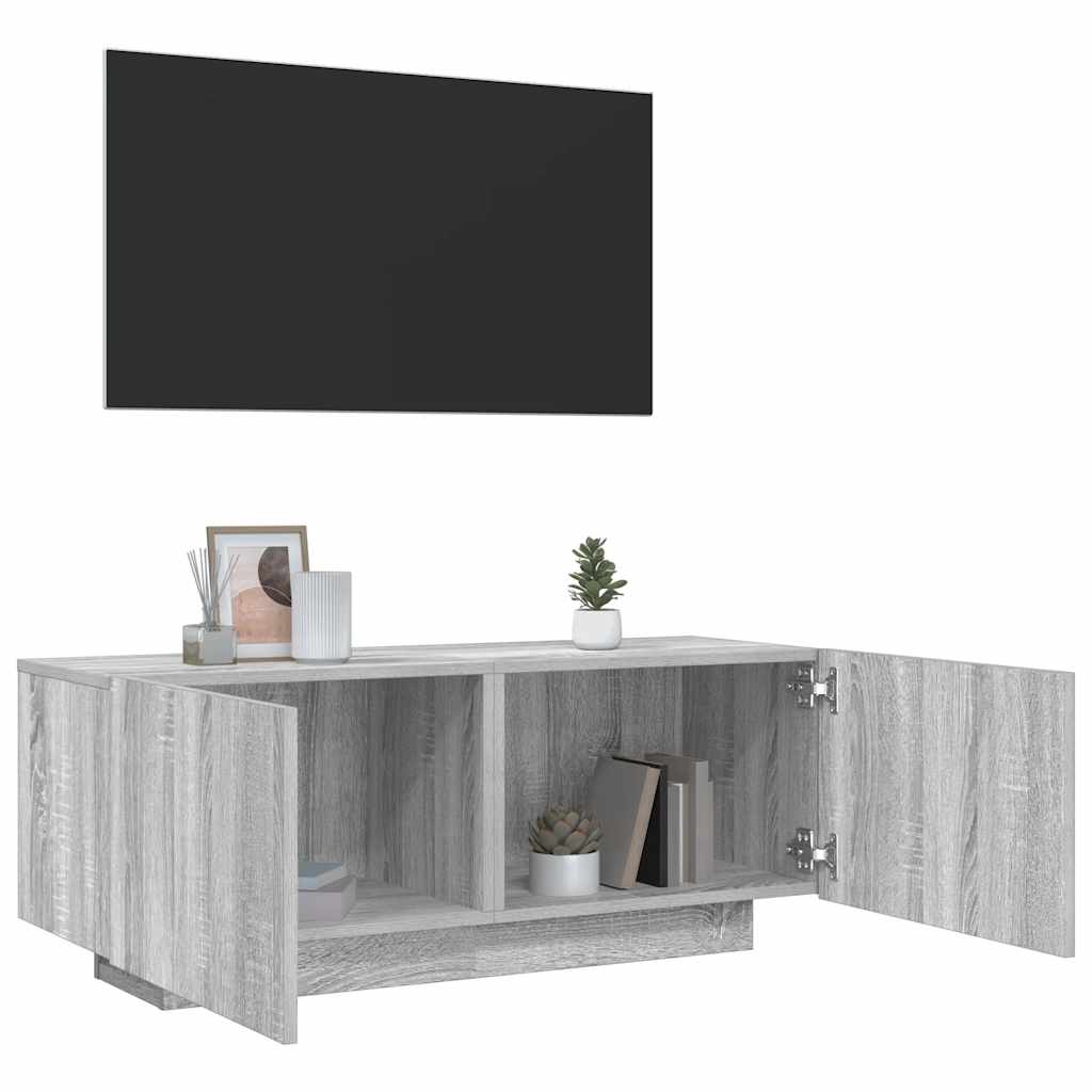 TV-Schrank Grau Sonoma 100x35x40 cm Holzwerkstoff