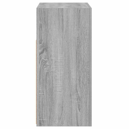 Sideboard mit LED-Beleuchtung Grau Sonoma 80x35x75 cm