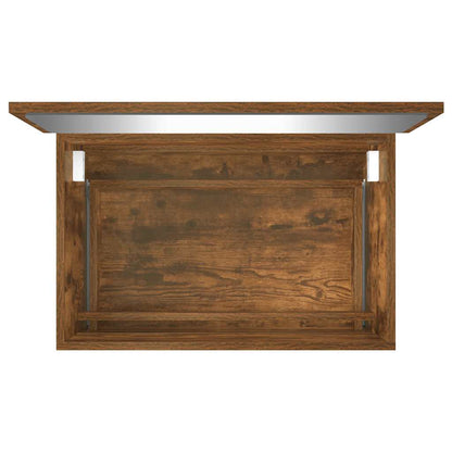 2-tlg. Badmöbel-Set Räuchereiche Holzwerkstoff