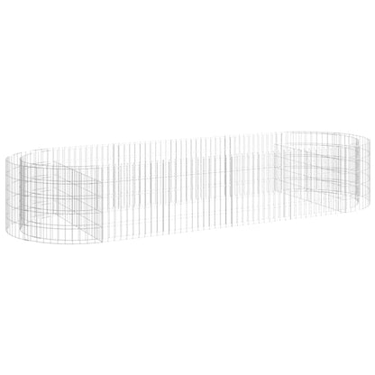 Gabionen-Hochbeet Verzinktes Eisen 300x100x50 cm