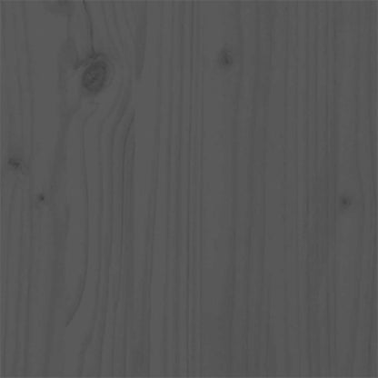 Massivholzbett Grau 135x190 cm