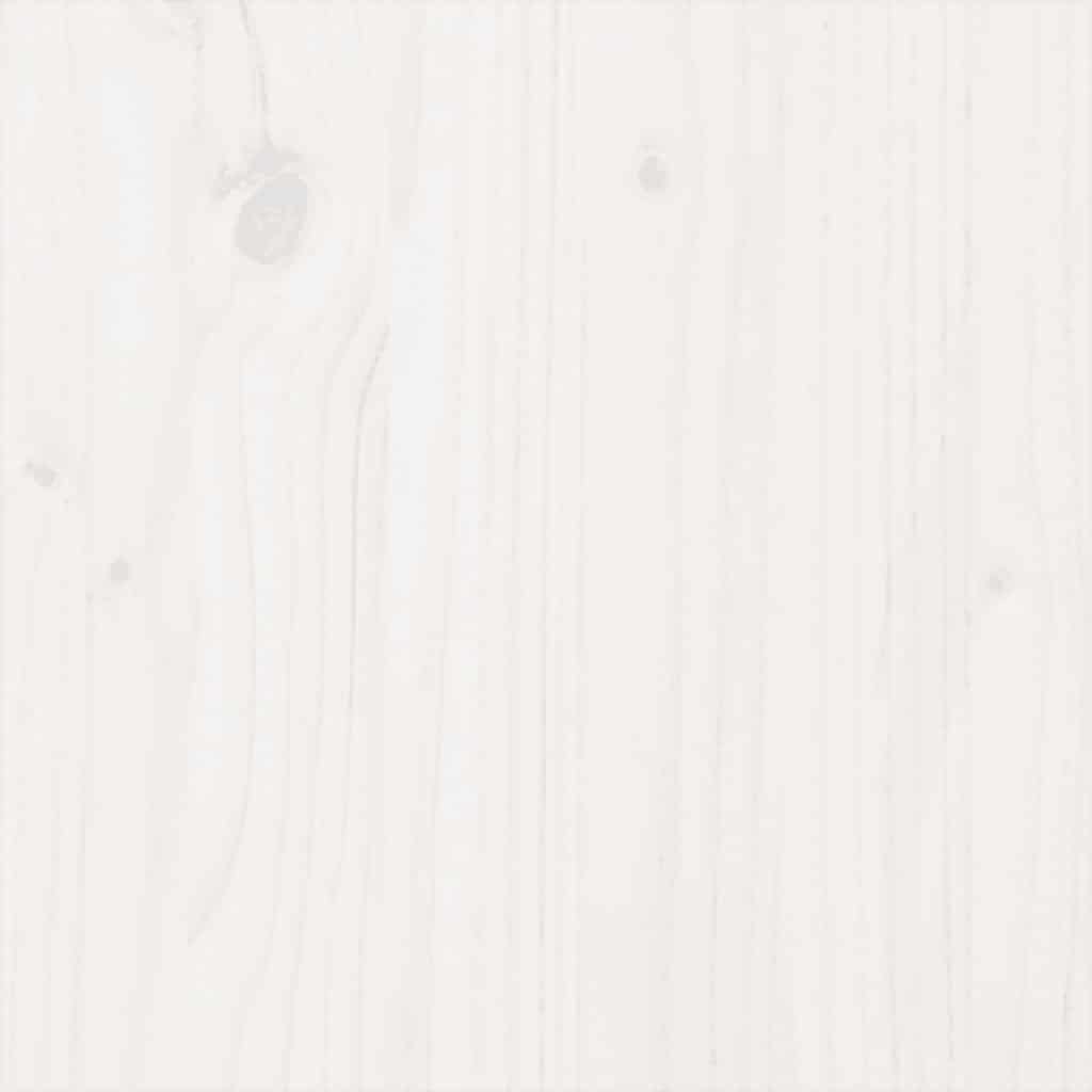 Massivholzbett Weiß 150x200 cm