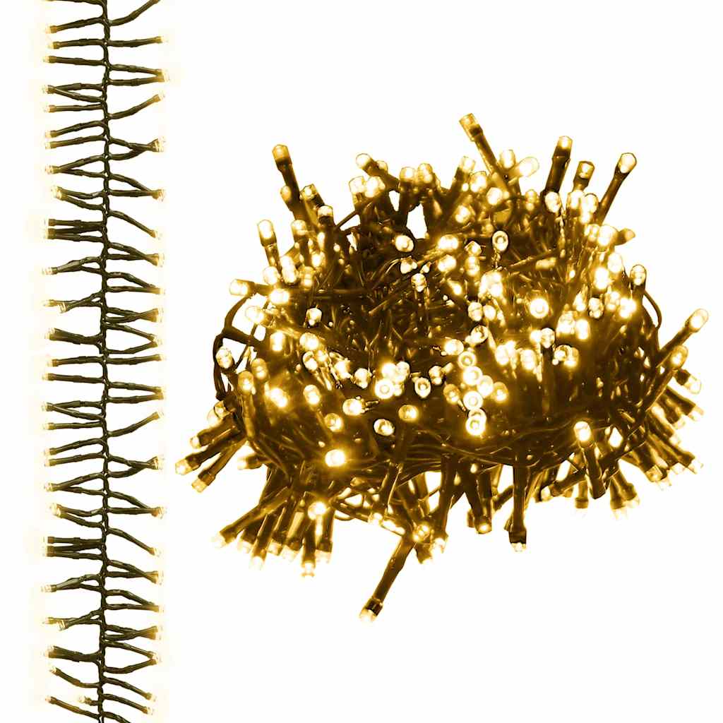 LED-Lichterkette mit 3000 LEDs Warmweiß 23 m PVC