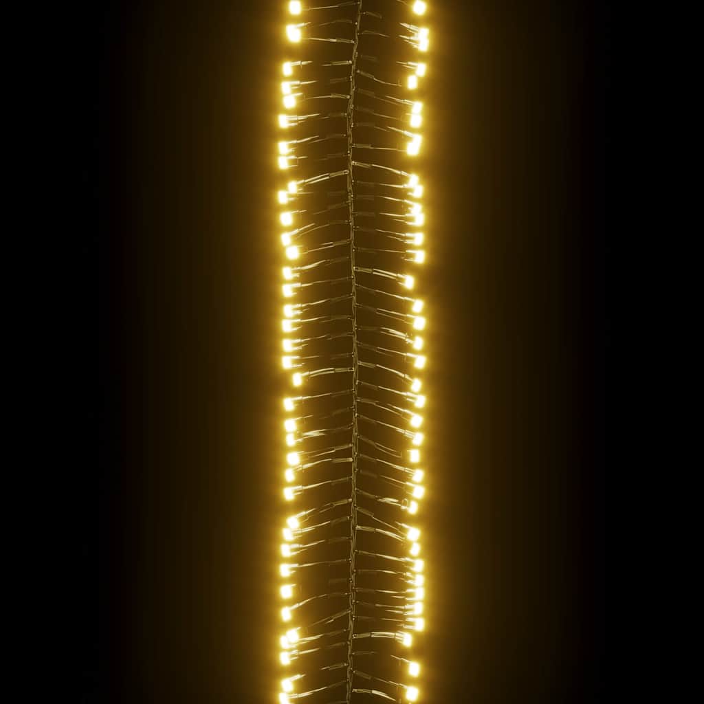 LED-Lichterkette mit 3000 LEDs Warmweiß 23 m PVC