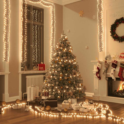 LED-Lichterkette mit 3000 LEDs Warmweiß 23 m PVC