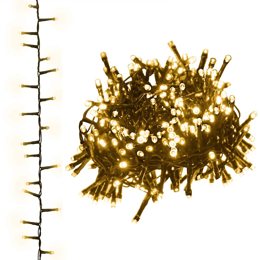 LED-Lichterkette mit 2000 LEDs Warmweiß 45 m PVC