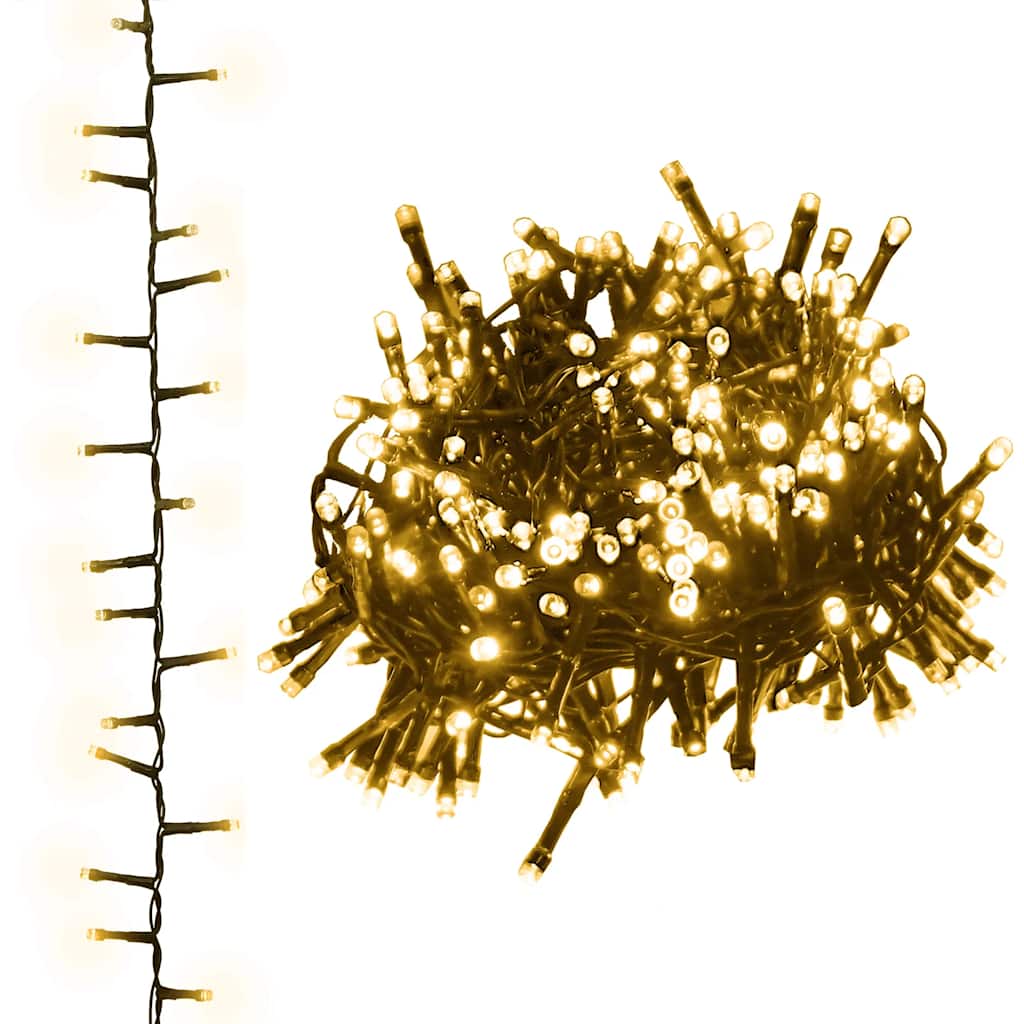 LED-Lichterkette mit 3000 LEDs Warmweiß 65 m PVC