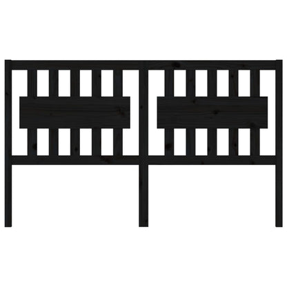 Kopfteil Schwarz 155,5x4x100 cm Massivholz Kiefer