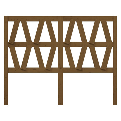 Kopfteil Honigbraun 126x4x100 cm Massivholz Kiefer