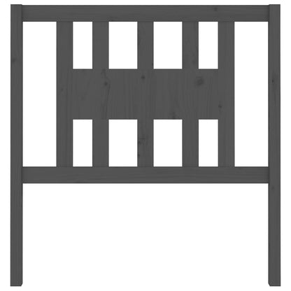 Kopfteil Grau 106x4x100 cm Massivholz Kiefer