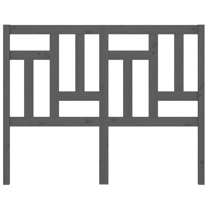 Kopfteil Grau 125,5x4x100 cm Massivholz Kiefer