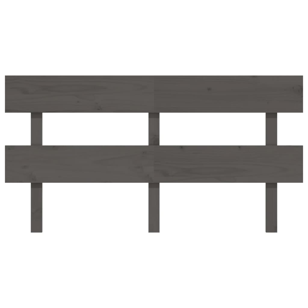 Kopfteil Grau 154x3x81 cm Massivholz Kiefer