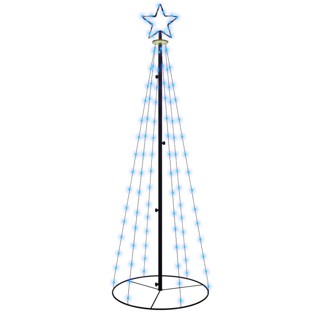 LED-Weihnachtsbaum Kegelform Blau 108 LEDs 70x180 cm