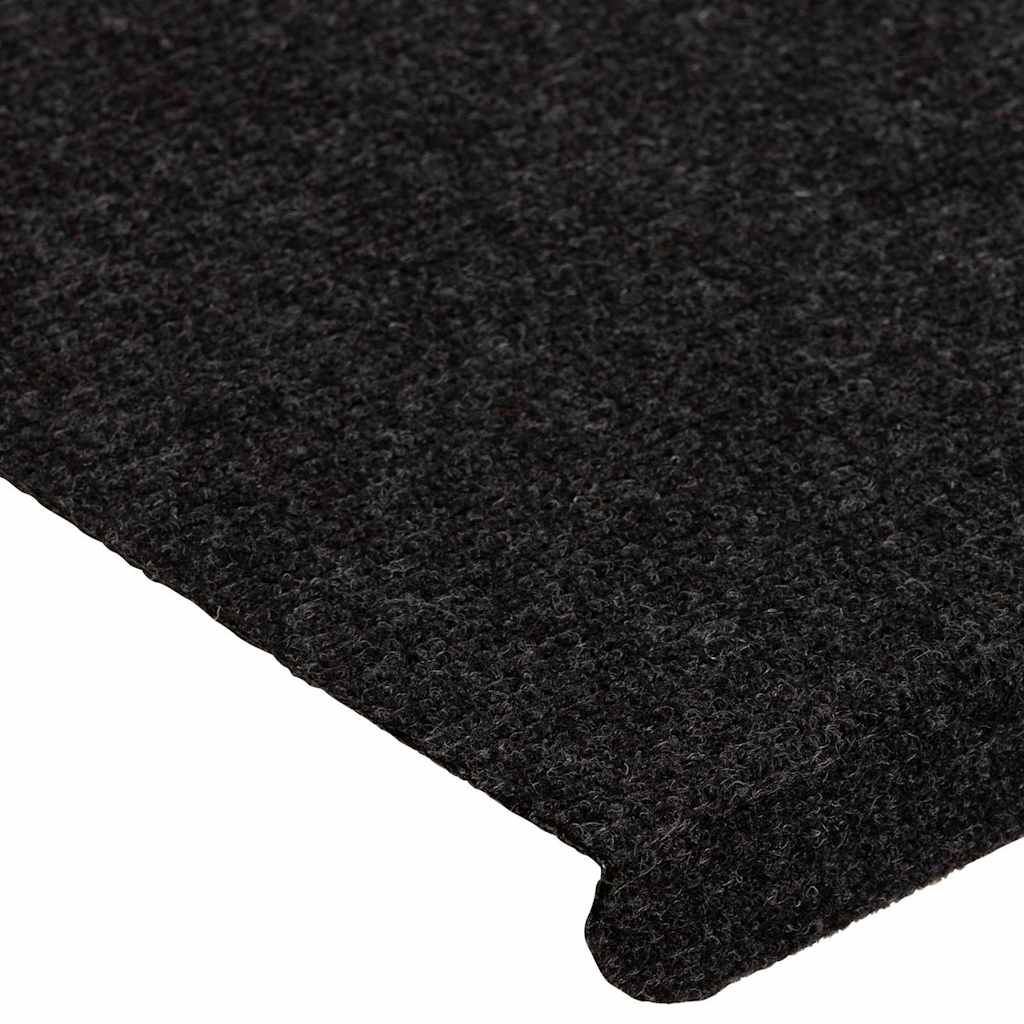 Stufenmatten Selbstklebend 15 Stk. 65x24,5x3,5 cm Schwarz